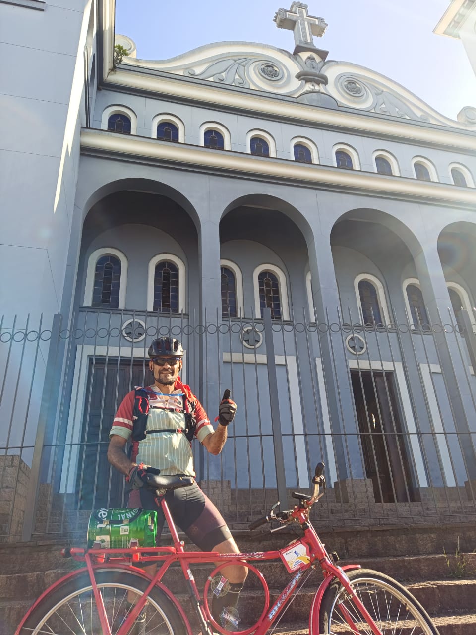 Ciclista na prova Image